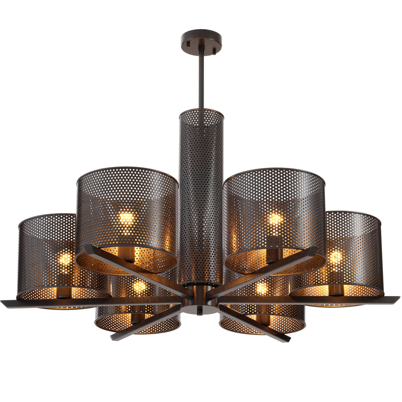 Люстра Eichholtz Chandelier Morrison Bronze Темная бронза Люстра Eichholtz Chandelier Morrison Bronze Темная бронза в Кирове | Loft Concept