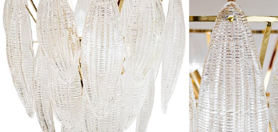 Textured glass Chandelier Textured glass Chandelier - Loft-Concept в Кирове