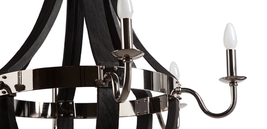 Люстра RH Wine Barrel chandelier Polished nickel Люстра RH Wine Barrel chandelier Polished nickel - Loft-Concept в Кирове