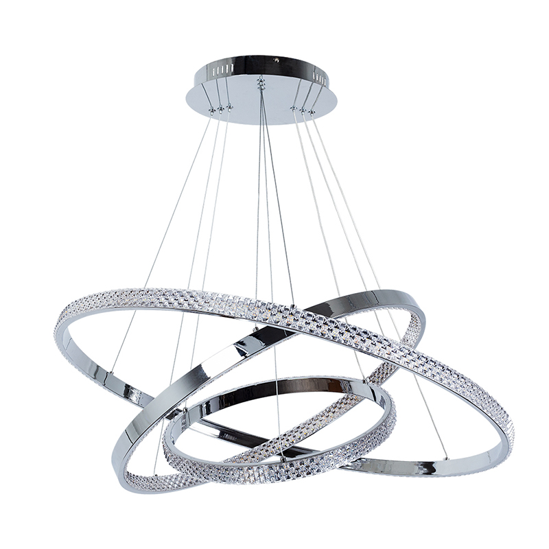 Люстра дизайнерская Silver Rings of Venus  Серебряный в Кирове | Loft Concept 