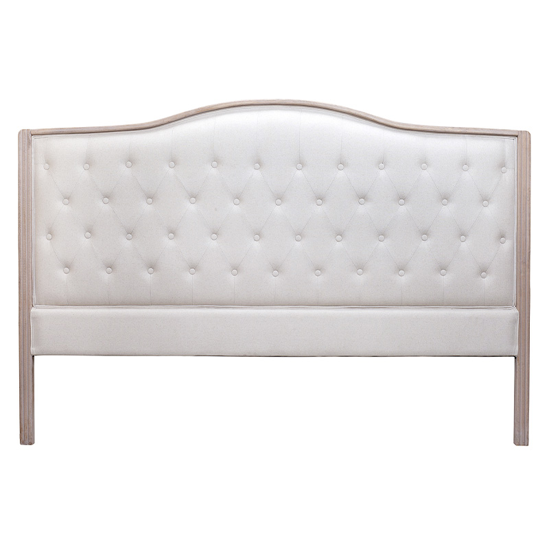 Изголовье кровати бежевое с мягкой обивкой из рогожки и льна Agatha Headboard Бежевый Коричневый Изголовье кровати бежевое с мягкой обивкой из рогожки и льна Agatha Headboard Бежевый Коричневый в Кирове | Loft Concept