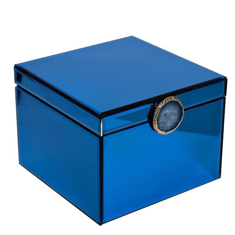 Шкатулка Blue Surprise Cube Синий Шкатулка Blue Surprise Cube Синий в Кирове | Loft Concept