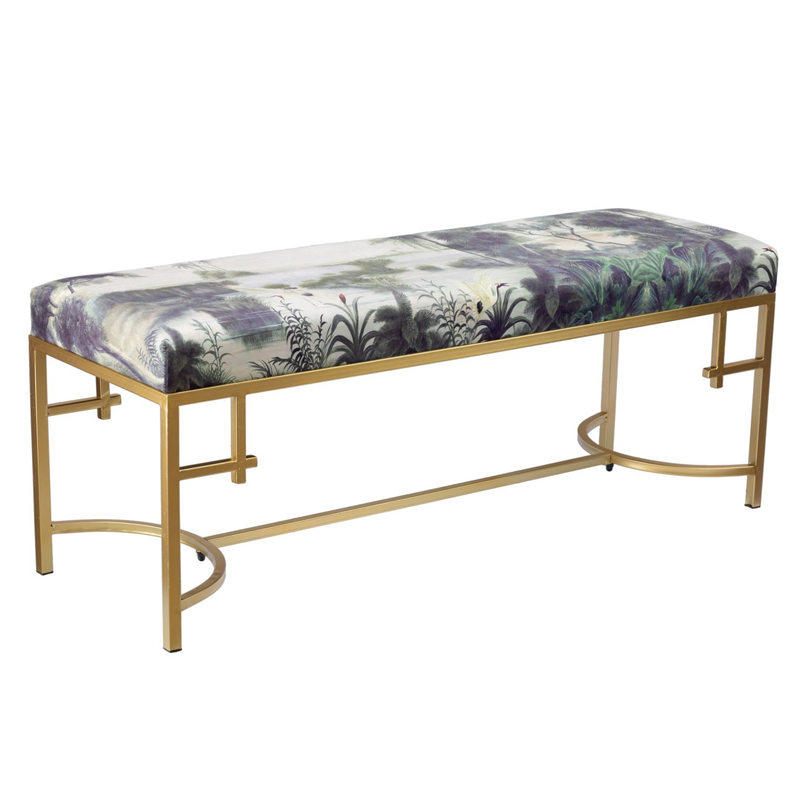 Банкетка Tropics Furniture Зеленый Зеленый шалфей Малахит (зеленый) Золотой Банкетка Tropics Furniture Зеленый Зеленый шалфей Малахит (зеленый) Золотой в Кирове | Loft Concept