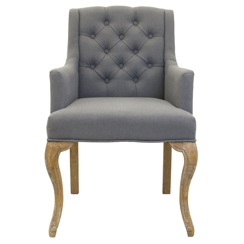 Кресло Mason Classical Armchair grey flax Серый Коричневый Кресло Mason Classical Armchair grey flax Серый Коричневый в Кирове | Loft Concept