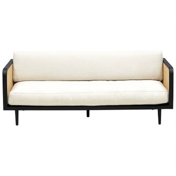 Диван Rattan Decor Sofa and Black ivory ( слоновая кость ) Черный Диван Rattan Decor Sofa and Black ivory ( слоновая кость ) Черный в Кирове | Loft Concept