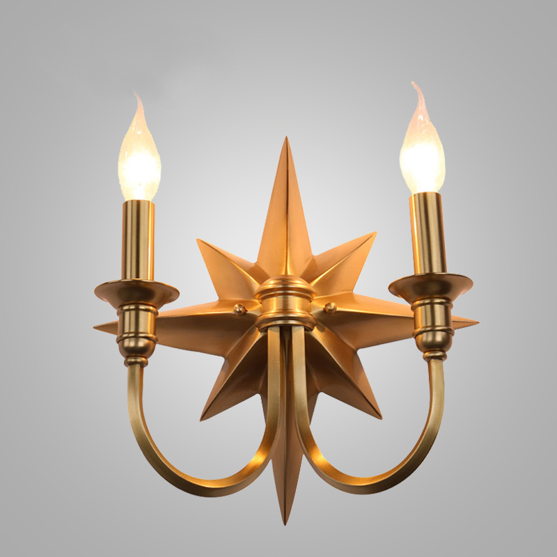 Бра Base Star Wall lamp Double Латунь Бра Base Star Wall lamp Double Латунь в Кирове | Loft Concept