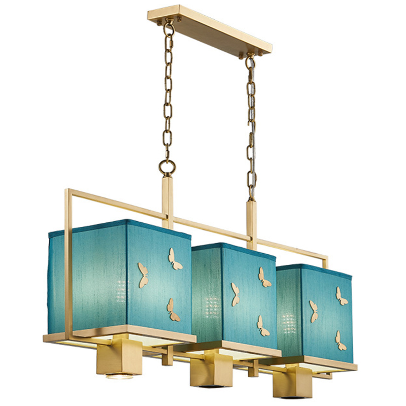 Люстра с бабочками Butterflies Blue Background Chandelier Латунь Бирюзовый Люстра с бабочками Butterflies Blue Background Chandelier Латунь Бирюзовый в Кирове | Loft Concept