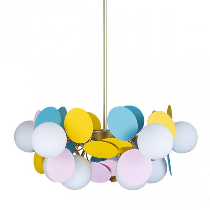 Люстра MATISSE Chandelier multicolor 10 ламп Мульти Золотой Люстра MATISSE Chandelier multicolor 10 ламп Мульти Золотой в Кирове | Loft Concept