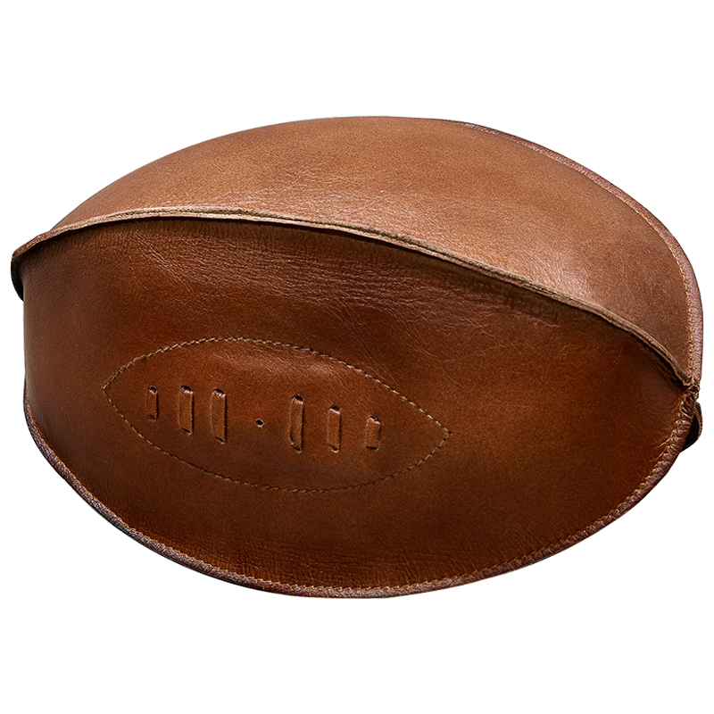 Аксессуар мяч для регби Leather Rugby Ball Коричневый Аксессуар мяч для регби Leather Rugby Ball Коричневый в Кирове | Loft Concept