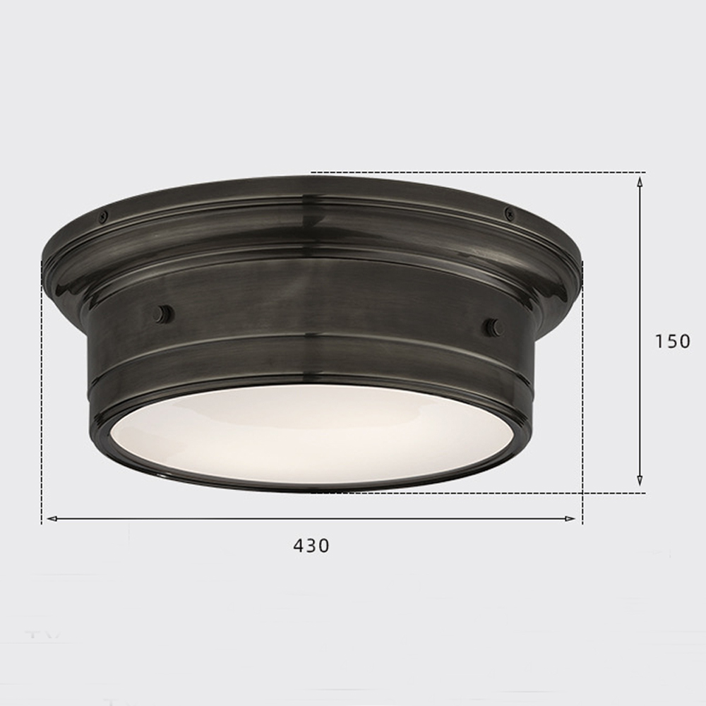 Потолочный светильник круглый черного цвета Modern Simple Ceiling Light в Кирове
