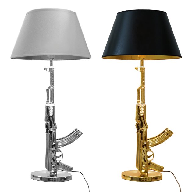 Настольная лампа ружье Flos Guns Table Lamp Серебряный Золотой Настольная лампа ружье Flos Guns Table Lamp Серебряный Золотой в Кирове | Loft Concept