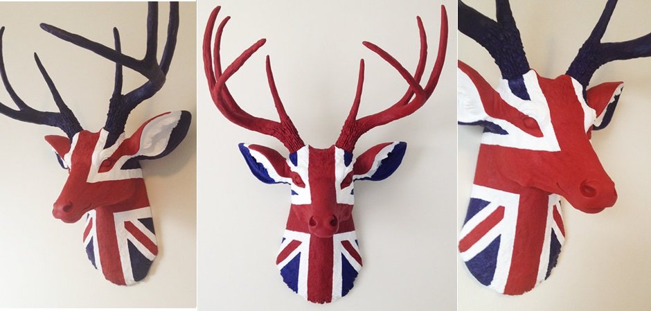Голова оленя - Union jack Голова оленя - Union jack - Loft-Concept в Кирове
