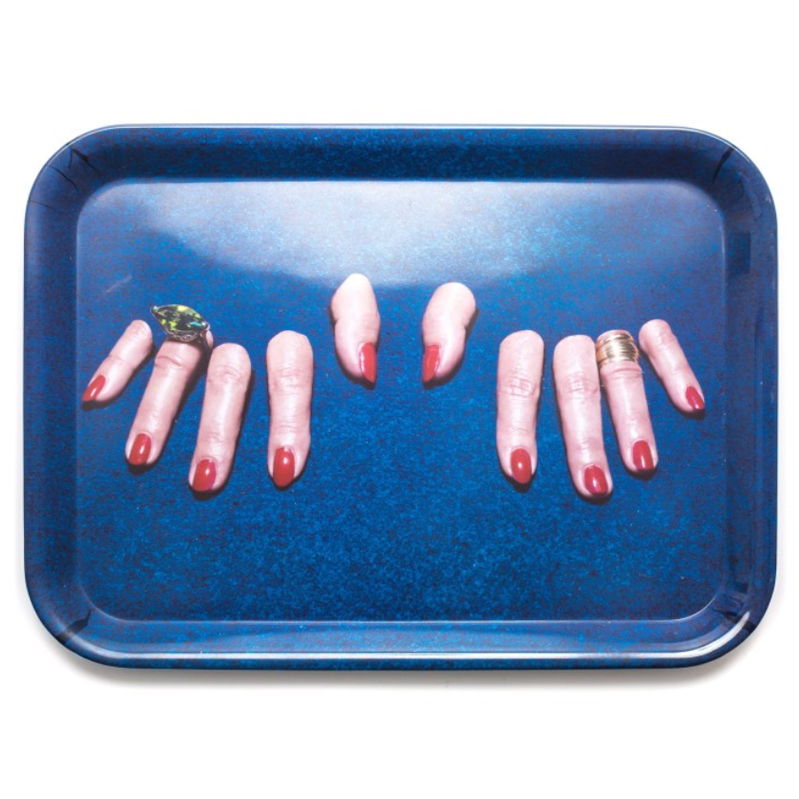Поднос Seletti Tray Fingers Синий Поднос Seletti Tray Fingers Синий в Кирове | Loft Concept