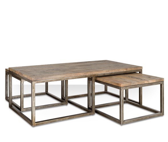 Журнальный стол Industrial Metal Rust Triple Table Журнальный стол Industrial Metal Rust Triple Table в Кирове | Loft Concept