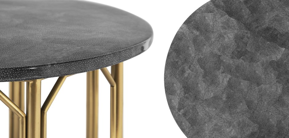 Приставной стол Stingray Skin Round Table Приставной стол Stingray Skin Round Table - Loft-Concept в Кирове