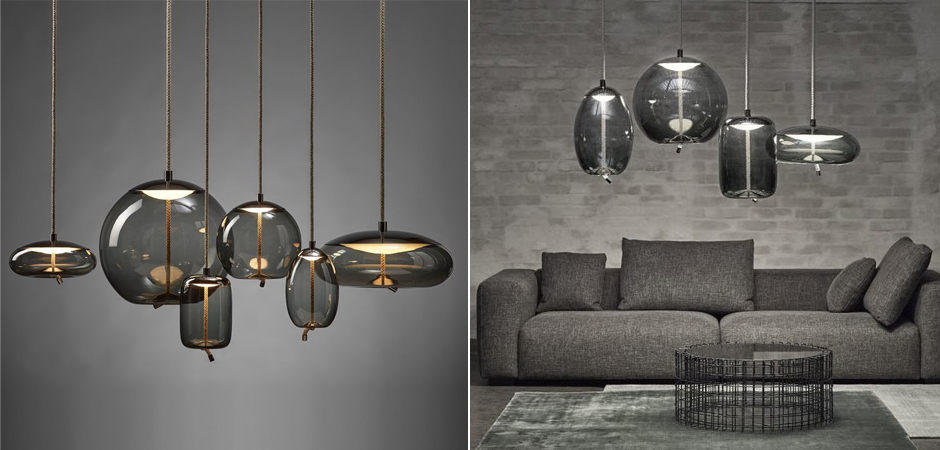 Подвесной светильник KNOT Small Gray glass Подвесной светильник KNOT Small Gray glass - Loft-Concept в Кирове