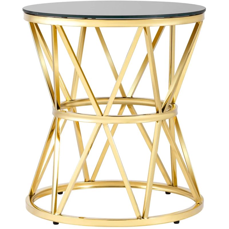 Стол приставной Beranger Collection Gold Глянцевое золото Черный Стол приставной Beranger Collection Gold Глянцевое золото Черный в Кирове | Loft Concept