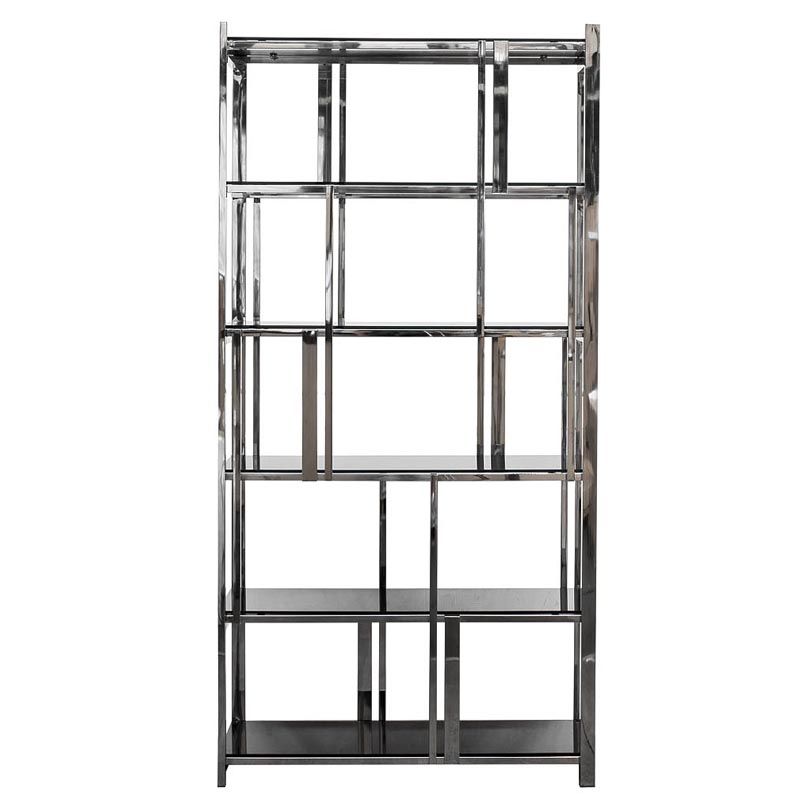 Стеллаж Kenton Rack Хром Черный Стеллаж Kenton Rack Хром Черный в Кирове | Loft Concept