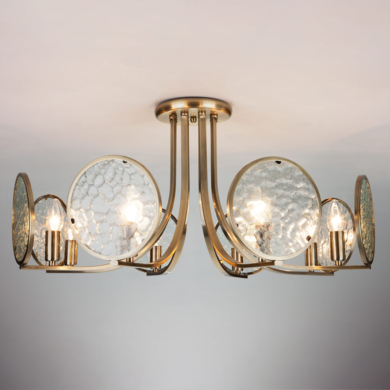 Потолочная люстра Moibeal Chandelier antique bronze Античная Бронза Прозрачный (Transparent) Потолочная люстра Moibeal Chandelier antique bronze Античная Бронза Прозрачный (Transparent) в Кирове | Loft Concept