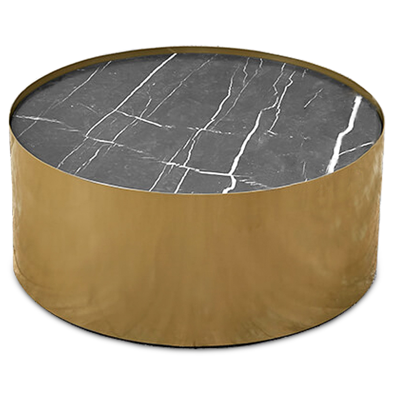 Кофейный стол Cappello Coffee Table Латунь Черный Мрамор Nero Кофейный стол Cappello Coffee Table Латунь Черный Мрамор Nero в Кирове | Loft Concept