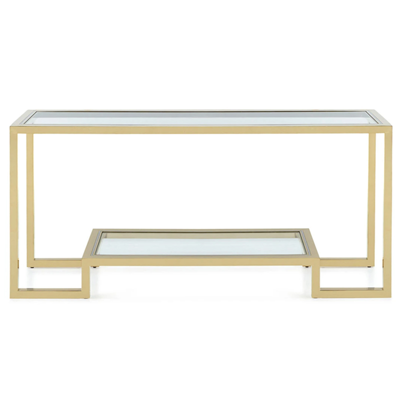 Emma Console Глянцевое золото Прозрачное Стекло Emma Console Глянцевое золото Прозрачное Стекло в Кирове | Loft Concept