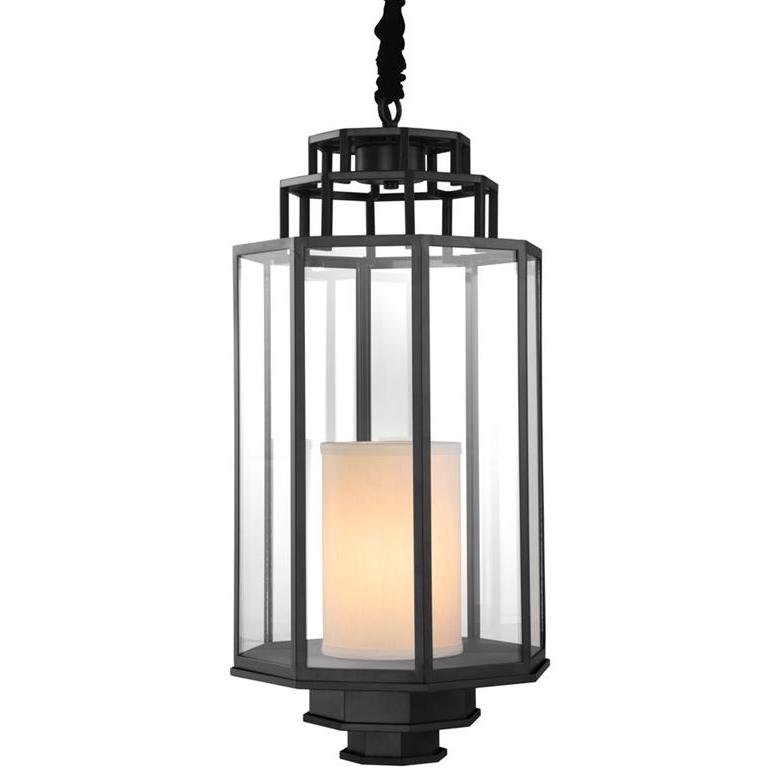 Люстра Lantern Monticello M Черный Прозрачное Стекло Кремовый Люстра Lantern Monticello M Черный Прозрачное Стекло Кремовый в Кирове | Loft Concept