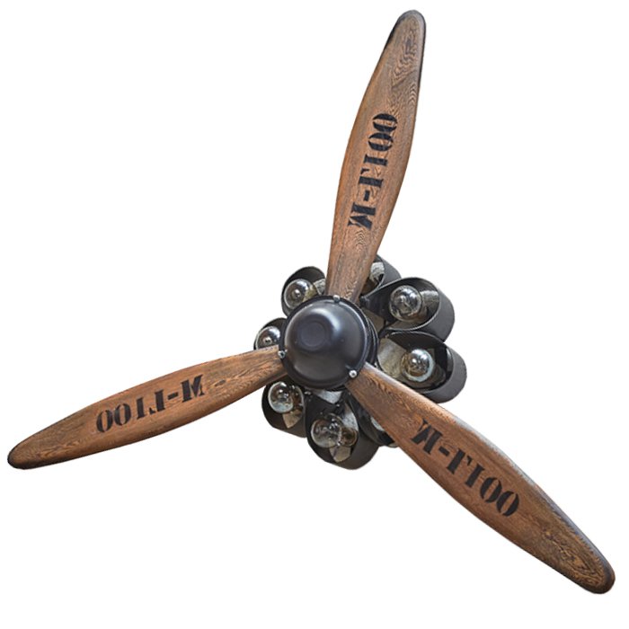 Бра пропеллер Wood Propeller Wall Lamp Графит Дуб темный Бра пропеллер Wood Propeller Wall Lamp Графит Дуб темный в Кирове | Loft Concept