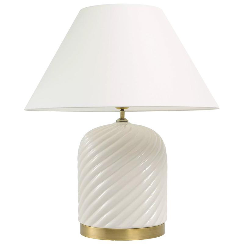 Настольная лампа Eichholtz Table Lamp Savona Кремовый Латунь Настольная лампа Eichholtz Table Lamp Savona Кремовый Латунь в Кирове | Loft Concept