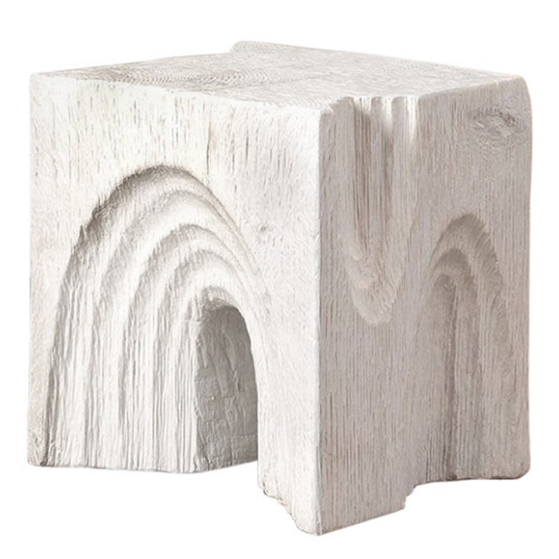 Приставной стол Kelly Wearstler Белый Echo Stool Белый Приставной стол Kelly Wearstler Белый Echo Stool Белый в Кирове | Loft Concept