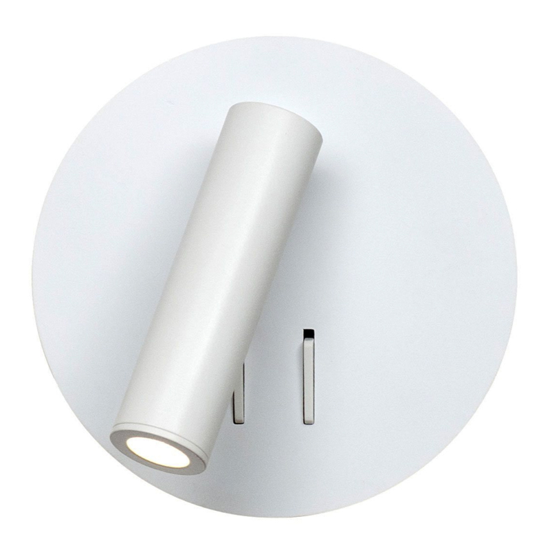 Настенный спот White Circle Spot Wall Lamp Белый Настенный спот White Circle Spot Wall Lamp Белый в Кирове | Loft Concept
