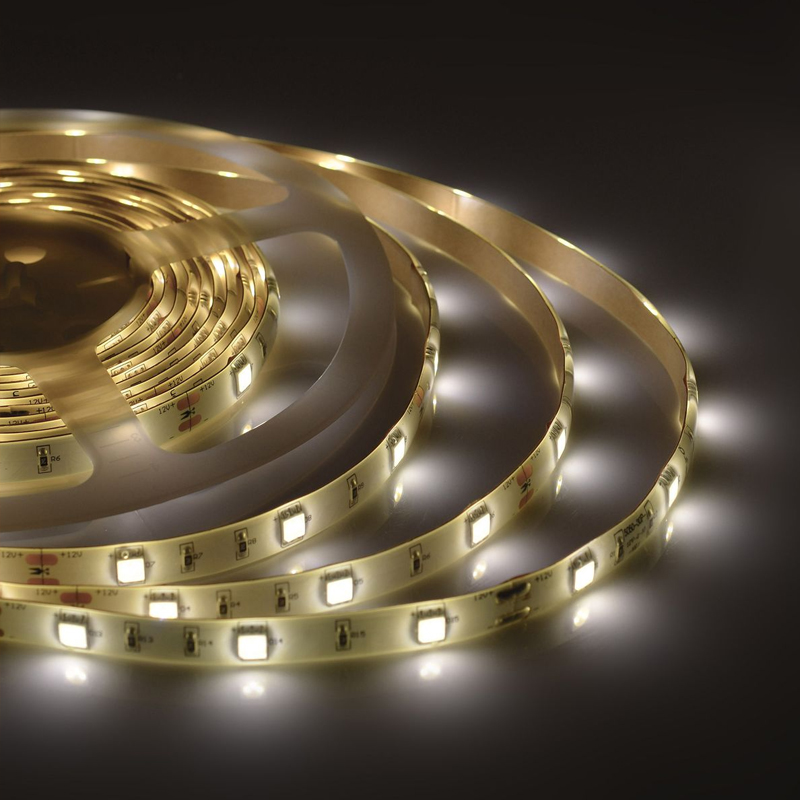 Светодиодная влагозащищенная лента 7,2W/m 30LED/m 5050SMD теплый белый 5M Белый Светодиодная влагозащищенная лента 7,2W/m 30LED/m 5050SMD теплый белый 5M Белый в Кирове | Loft Concept