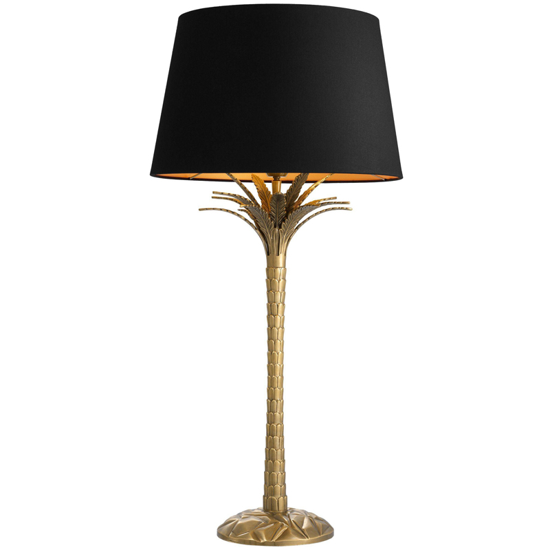 Настольная лампа Eichholtz Table Lamp Palm Harbor Латунь Черный Настольная лампа Eichholtz Table Lamp Palm Harbor Латунь Черный в Кирове | Loft Concept