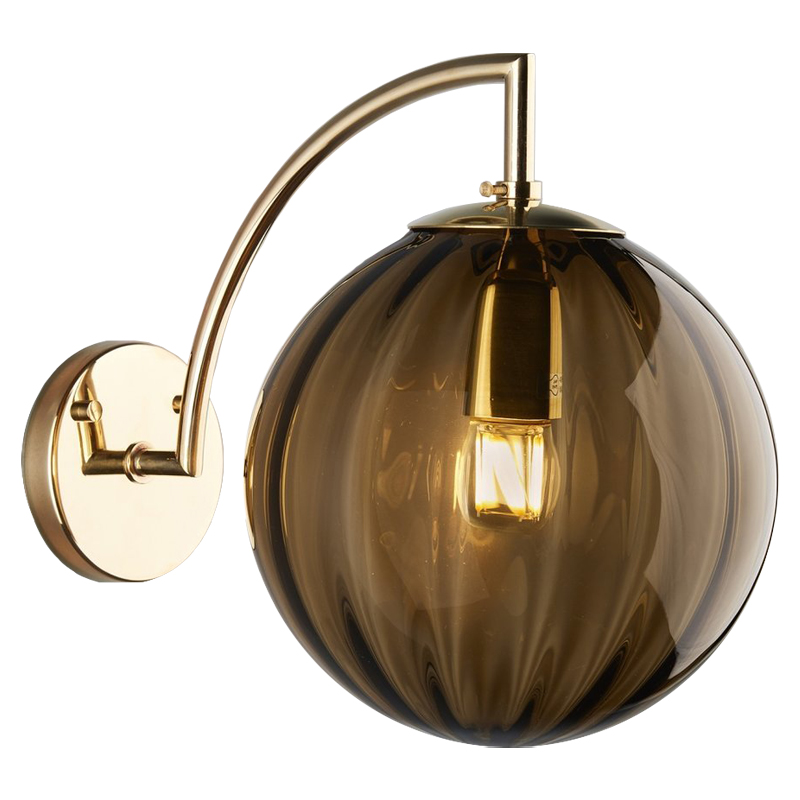 Бра Hector Sconce Amber Глянцевое золото Янтарь (Amber) Бра Hector Sconce Amber Глянцевое золото Янтарь (Amber) в Кирове | Loft Concept