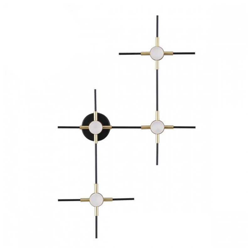 Бра Ake Sconce Черный Белый Золотой Бра Ake Sconce Черный Белый Золотой в Кирове | Loft Concept