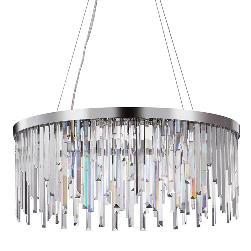 Люстра Bennett Chandelier chrome Хром Прозрачный Люстра Bennett Chandelier chrome Хром Прозрачный в Кирове | Loft Concept