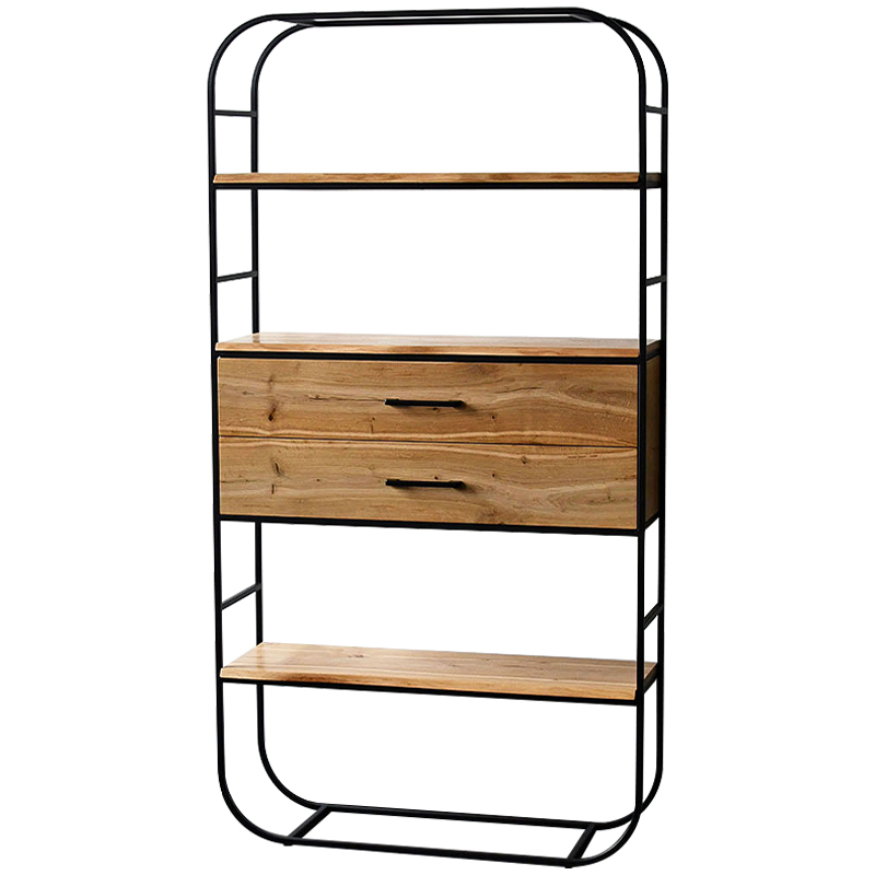 Стеллаж Glenn Industrial Metal Rust Two Drawers Rack Древесина Черный Стеллаж Glenn Industrial Metal Rust Two Drawers Rack Древесина Черный в Кирове | Loft Concept