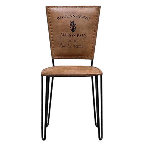 Стул Leather chair vintage No 19 Коричневый Черный Стул Leather chair vintage No 19 Коричневый Черный в Кирове | Loft Concept