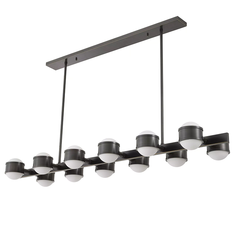 Люстра Eichholtz Chandelier Aldo Черный Темная бронза Белый Люстра Eichholtz Chandelier Aldo Черный Темная бронза Белый в Кирове | Loft Concept