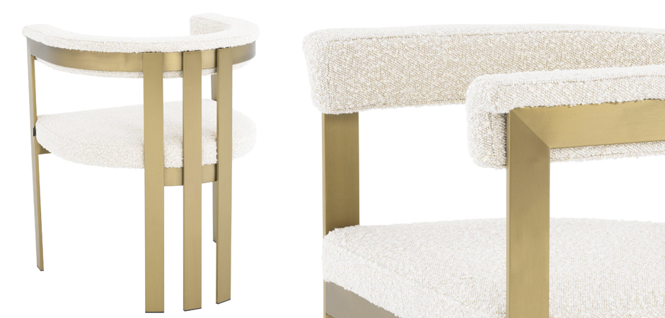 Стул Eichholtz Dining Chair Clubhouse boucle cream Стул Eichholtz Dining Chair Clubhouse boucle cream - Loft-Concept в Кирове
