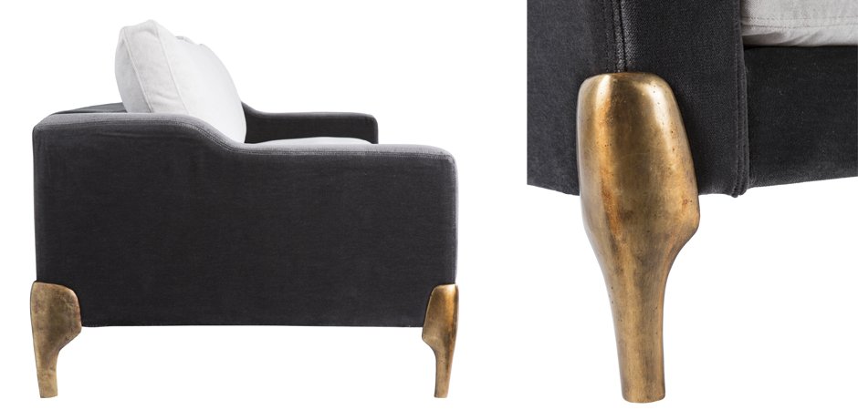 Диван Brass Legs Shovels Диван Brass Legs Shovels - Loft-Concept в Кирове