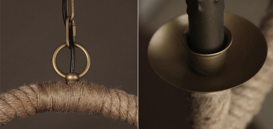 Подвесной светильник Oval Loft Rope Light Подвесной светильник Oval Loft Rope Light - Loft-Concept в Кирове