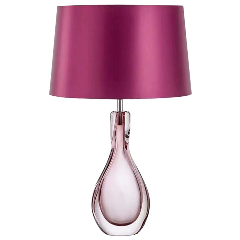 Настольная лампа Crystal Table Lamp Hot Pink Розовый Настольная лампа Crystal Table Lamp Hot Pink Розовый в Кирове | Loft Concept