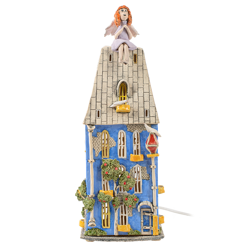 Ночник Домик Angel on The Roof Голубой Мульти Ночник Домик Angel on The Roof Голубой Мульти в Кирове | Loft Concept