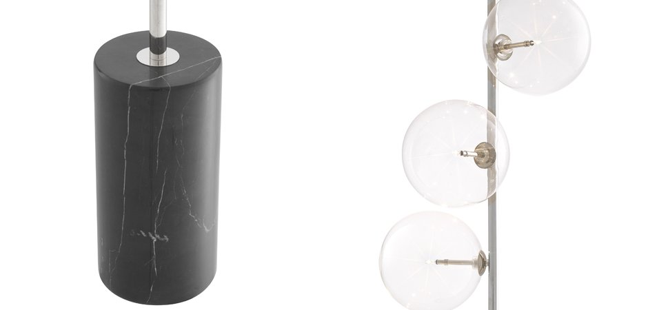 Торшер Eichholtz Floor Lamp Tempo Nickel Торшер Eichholtz Floor Lamp Tempo Nickel - Loft-Concept в Кирове