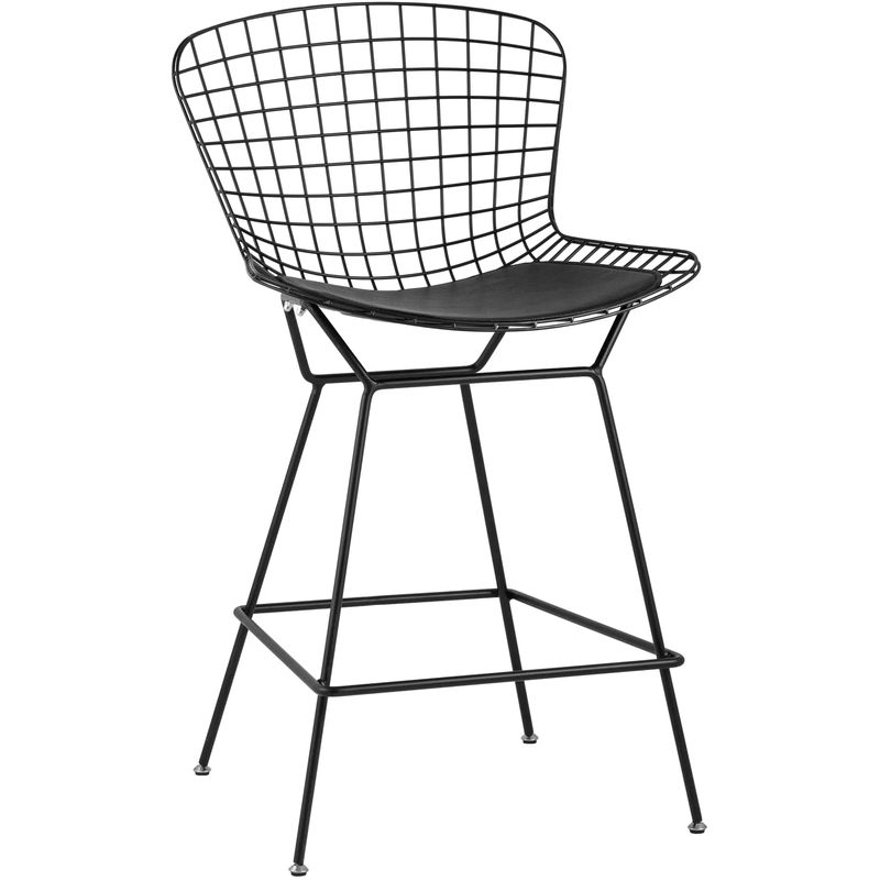 Полубарный стул Bertoia Barstool Черный Матовый Металл Черный Полубарный стул Bertoia Barstool Черный Матовый Металл Черный в Кирове | Loft Concept