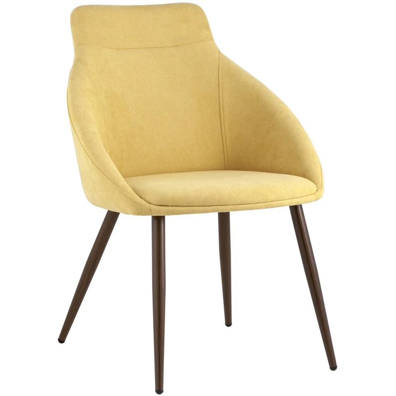 Стул Queenie Chair Желтый Цвет Желтый Коричневый Стул Queenie Chair Желтый Цвет Желтый Коричневый в Кирове | Loft Concept