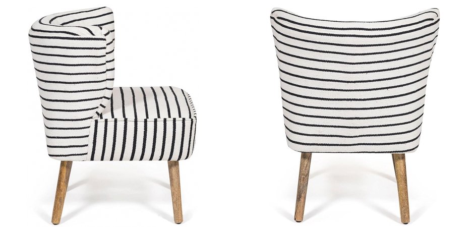 Кресло Black and White Stripes Кресло Black and White Stripes - Loft-Concept в Кирове