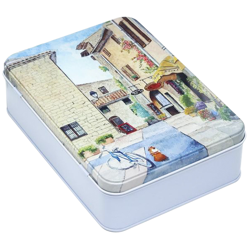 Шкатулка металлическая Sunny Street Rectangular Metal Box Мульти Шкатулка металлическая Sunny Street Rectangular Metal Box Мульти в Кирове | Loft Concept