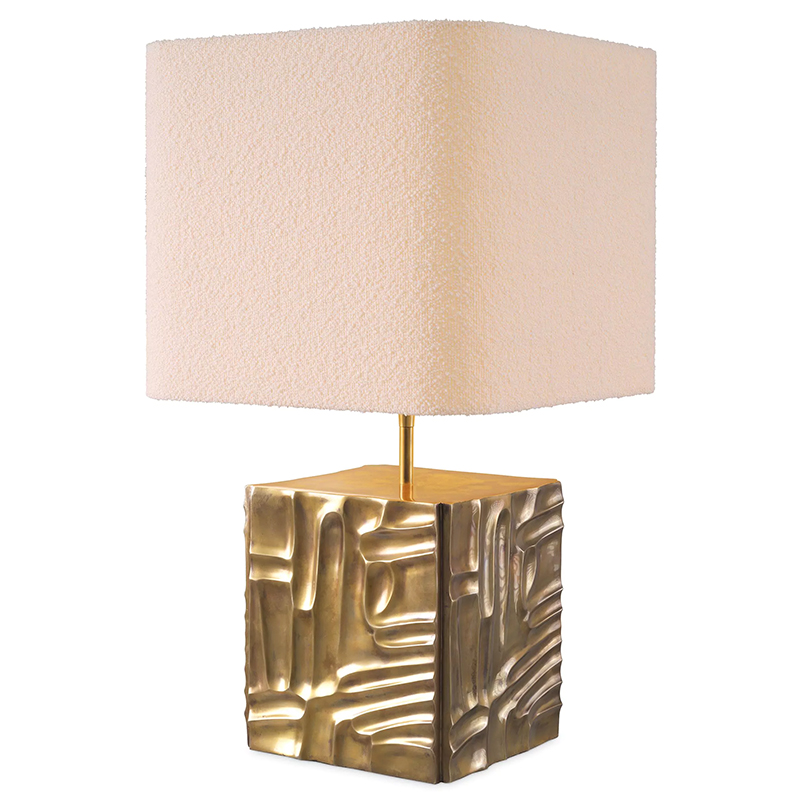 Настольная лампа Eichholtz Table Lamp Oregon Bouclé Латунь Белый Настольная лампа Eichholtz Table Lamp Oregon Bouclé Латунь Белый в Кирове | Loft Concept
