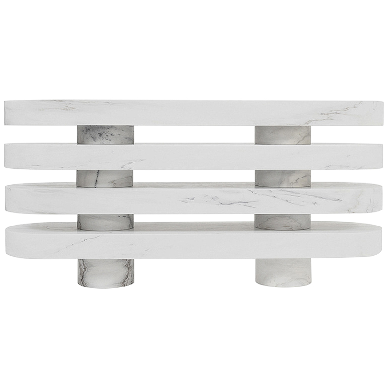 Консоль Console Thalie Joris Poggioli Белый Мрамор Bianco Серый Консоль Console Thalie Joris Poggioli Белый Мрамор Bianco Серый в Кирове | Loft Concept